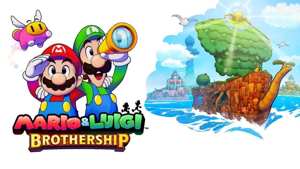 Mario e Luigi Brothership Wallpaper Poster Capa Nintendo Switch Full HD
