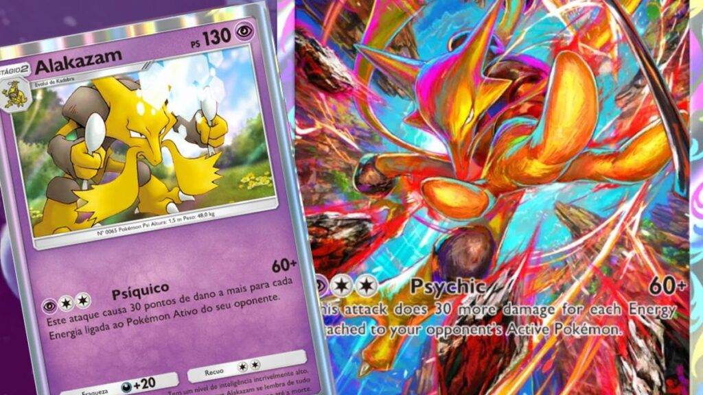 Alakazam Carta Pokémon TCG Pocket TCGP Português