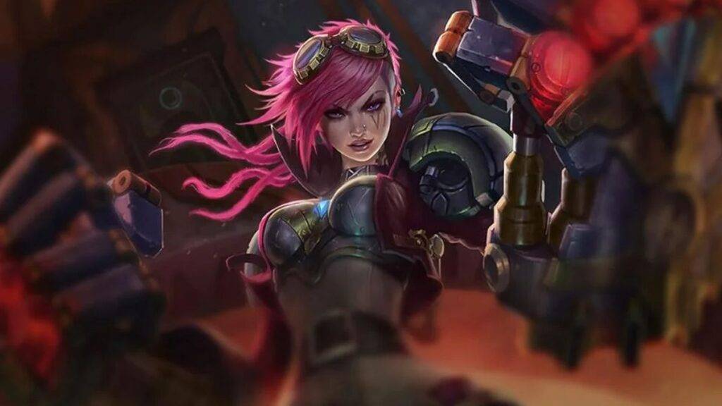 Arcane Vi League of Legends Splash Art