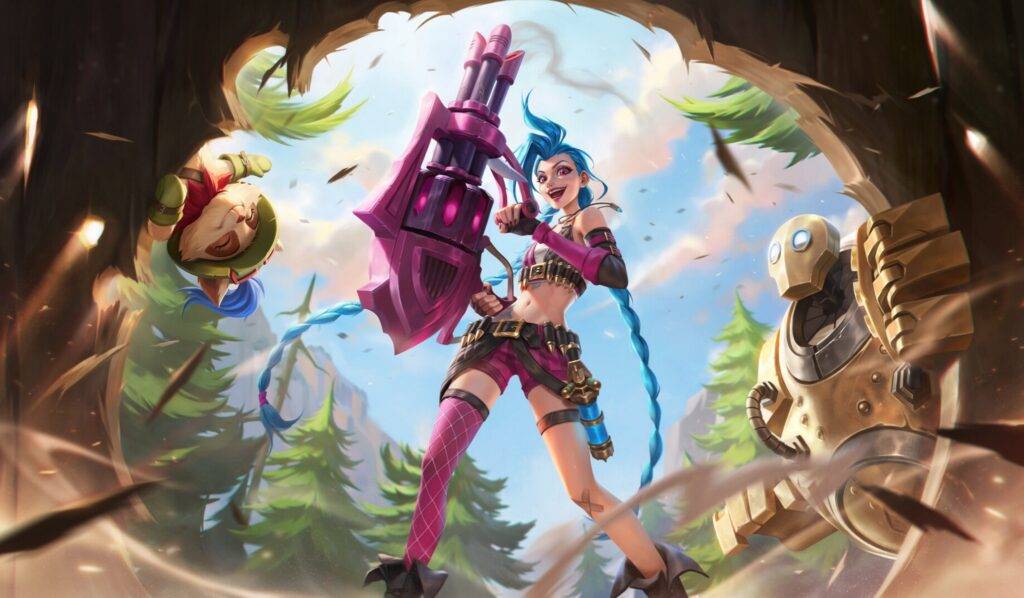 League of Legends Wild Rift Jinx Splash Art