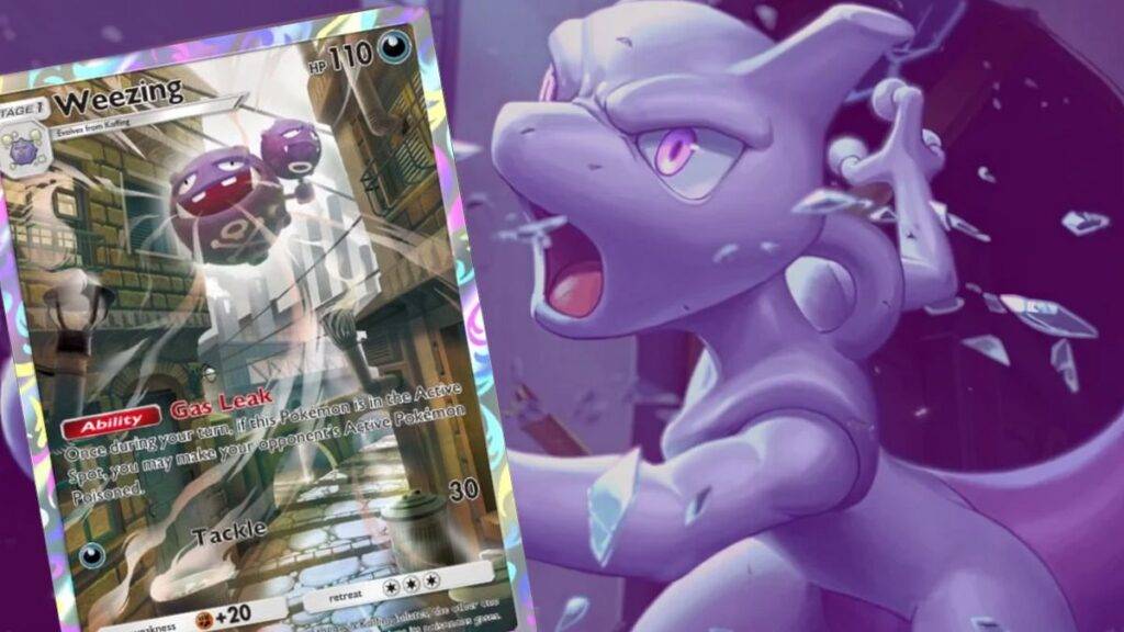 Mewtwo EX Weezing Card