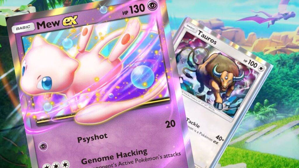 Pokemon TCG Pocket Ilha Mitica Mew EX Taurus