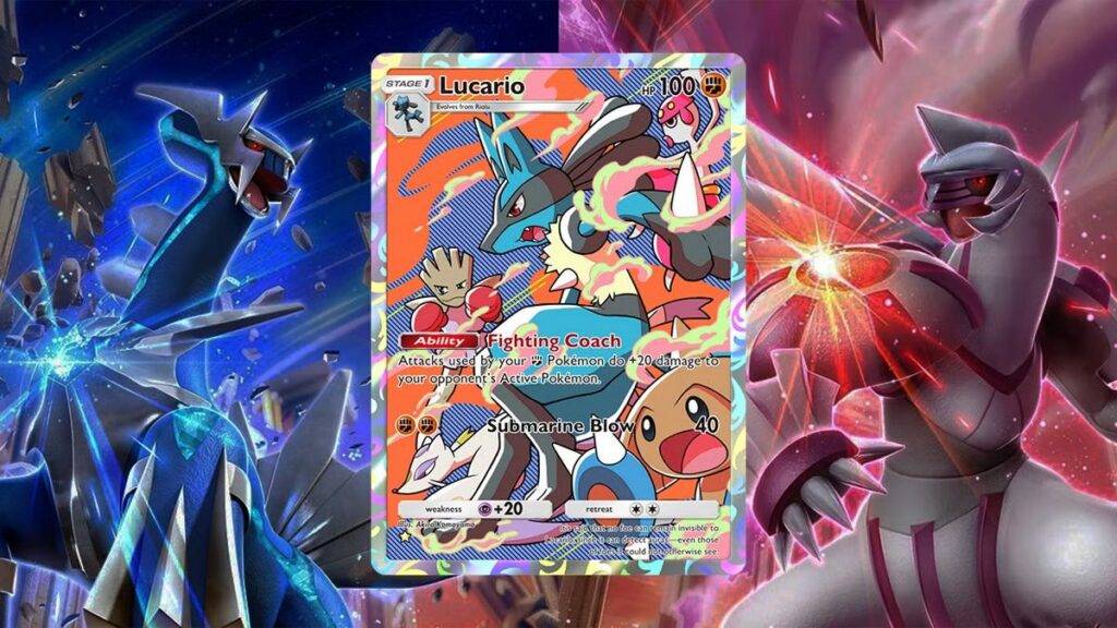 Pokemon TCG Pocket CAPA Lucario Embate do Espaço Tempo