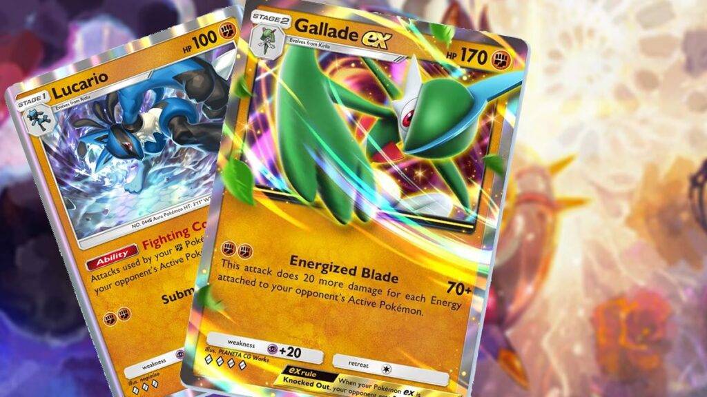 Pokémon TCG Pocket Embate do Tempo e Espaço Space Time Smackdown Lucario Gallade