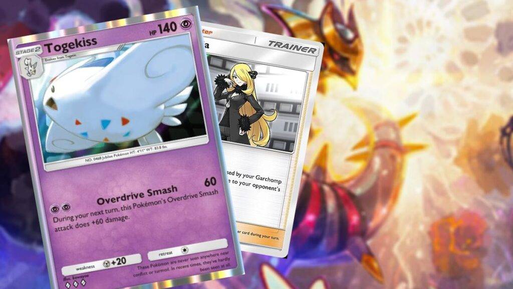 Pokémon TCG Pocket Togekiss Cynthia Embate do Tempo e Espaço Space Time Smackdown